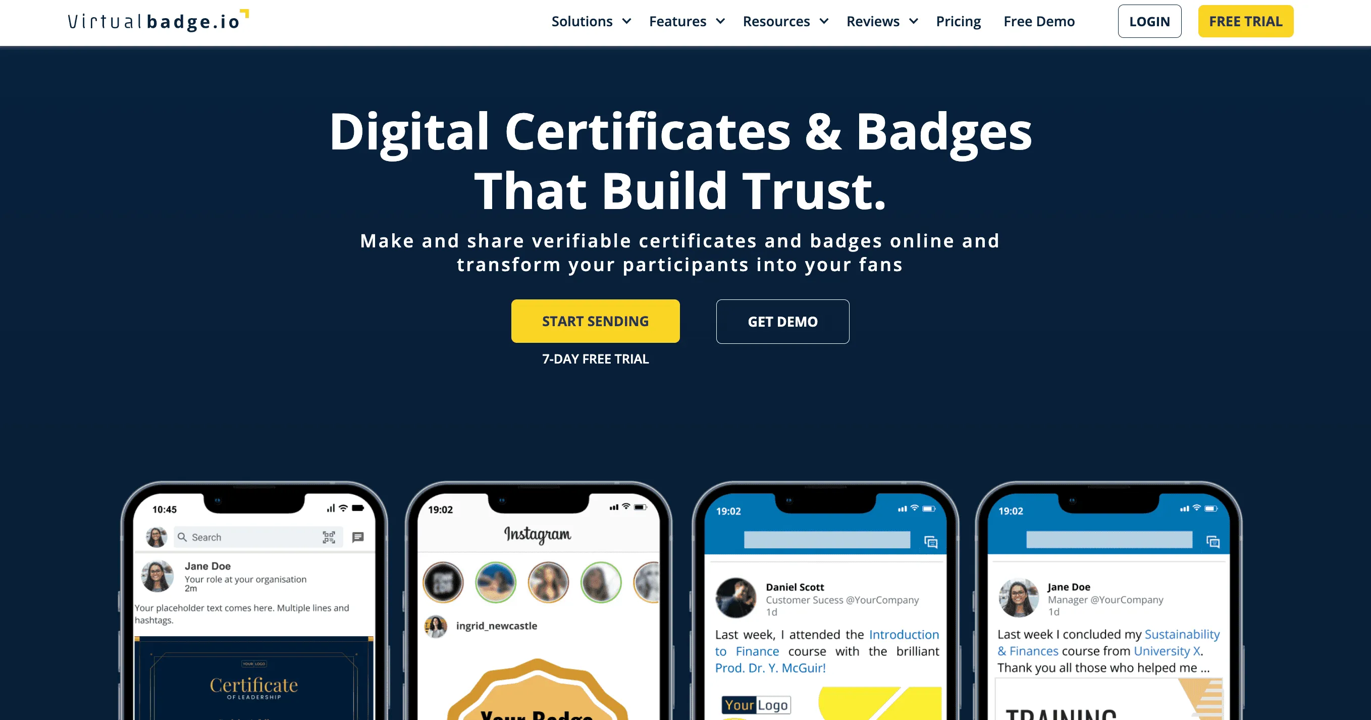 Virtual Badge Home