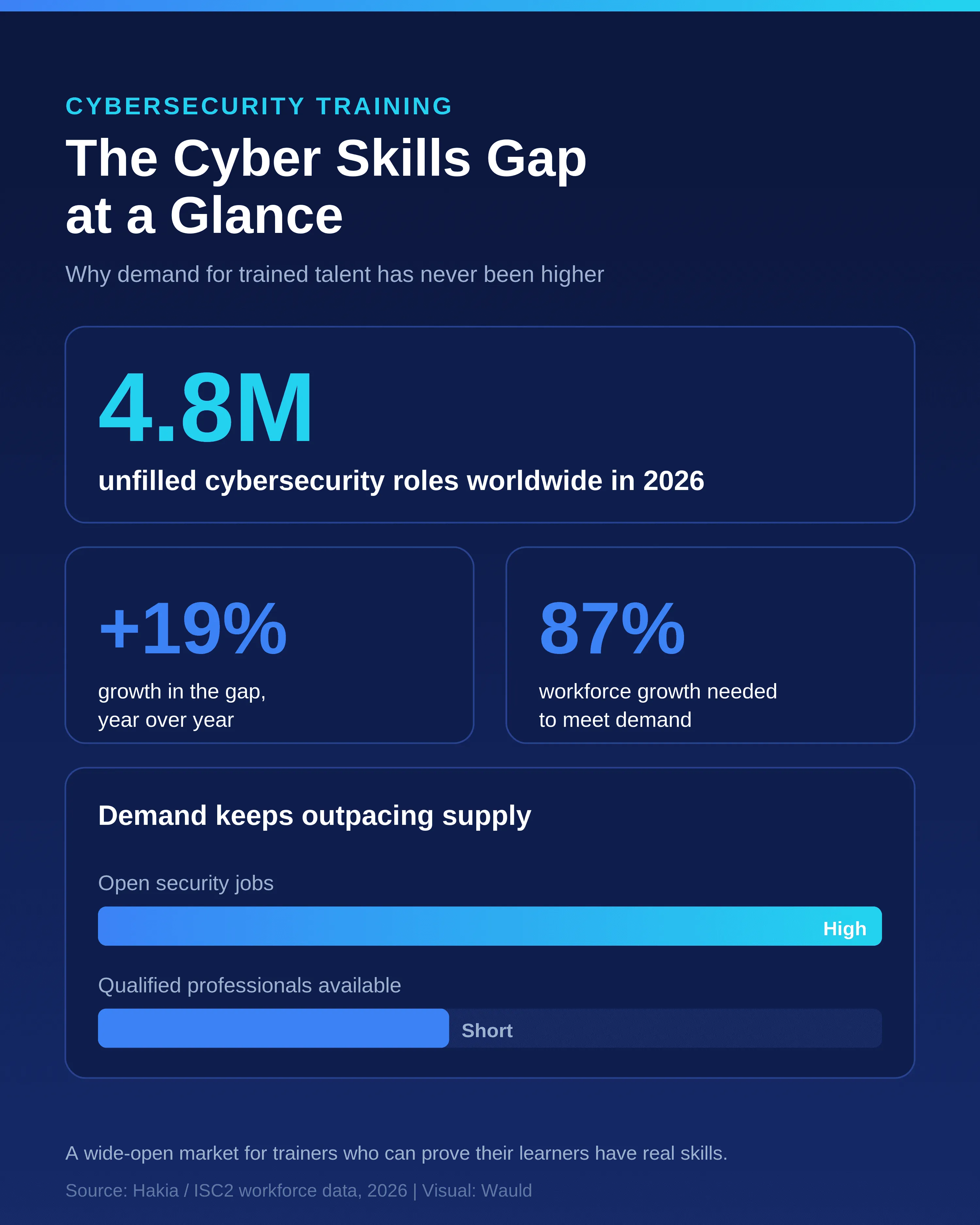 The cyber skills gap at a glance