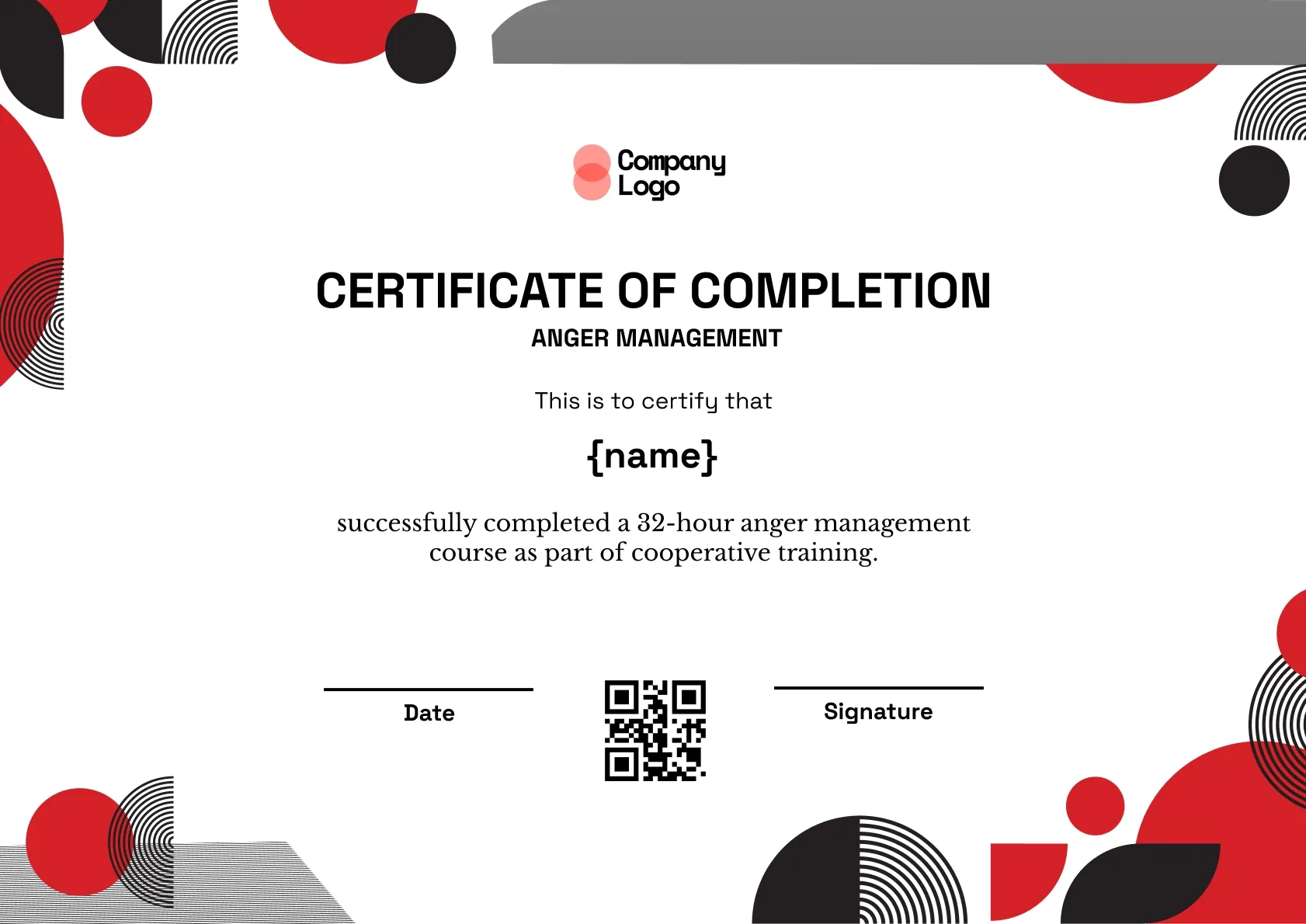 Advanced Emotional Awareness Certificate Template