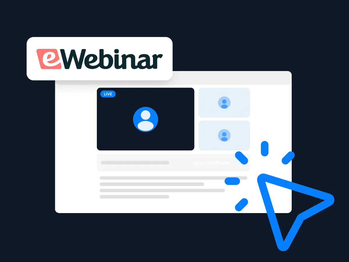 How to Issue a Certificate for eWebinar Sessions