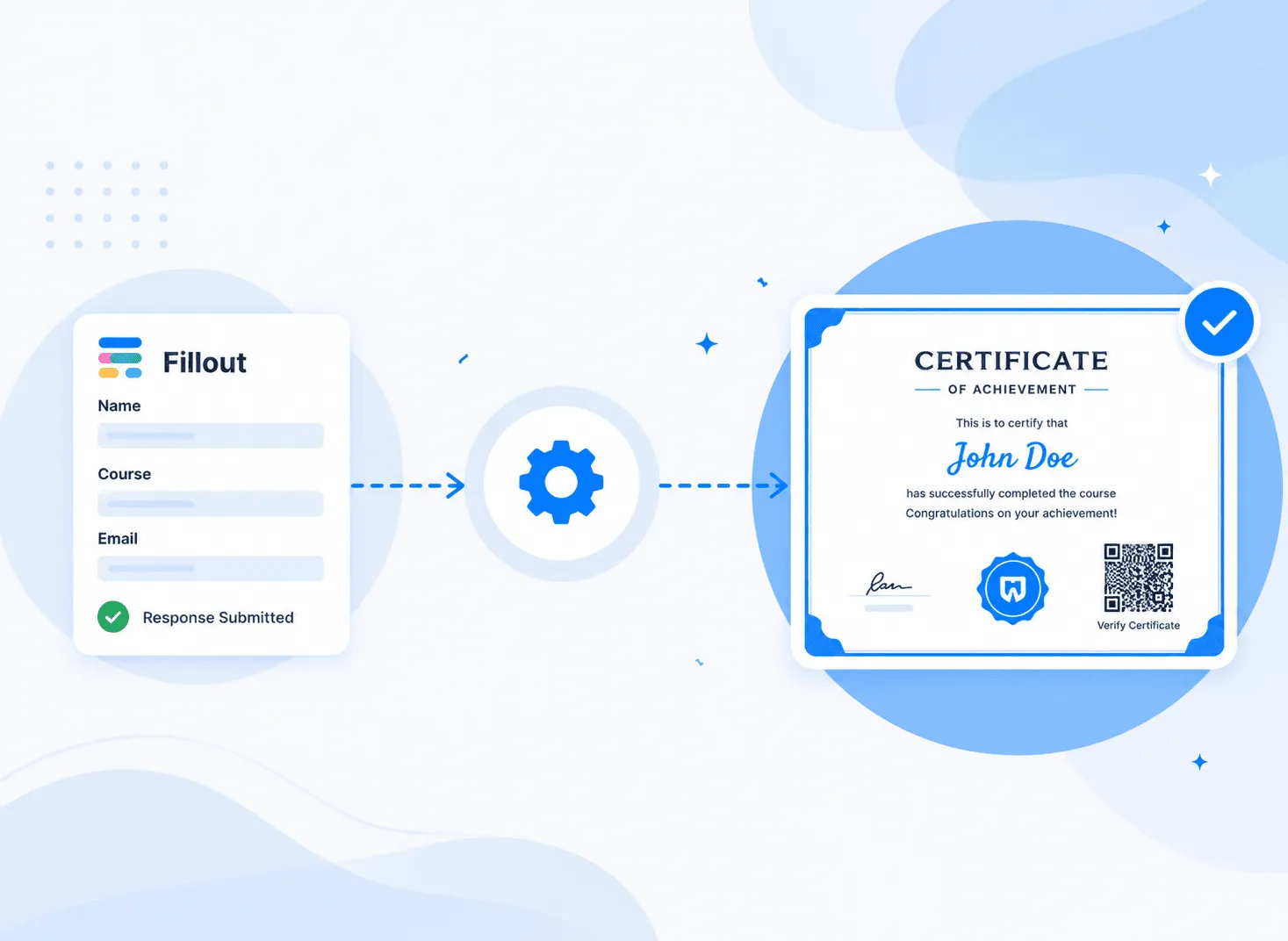How to Auto Generate Certificates from Fillout Responses