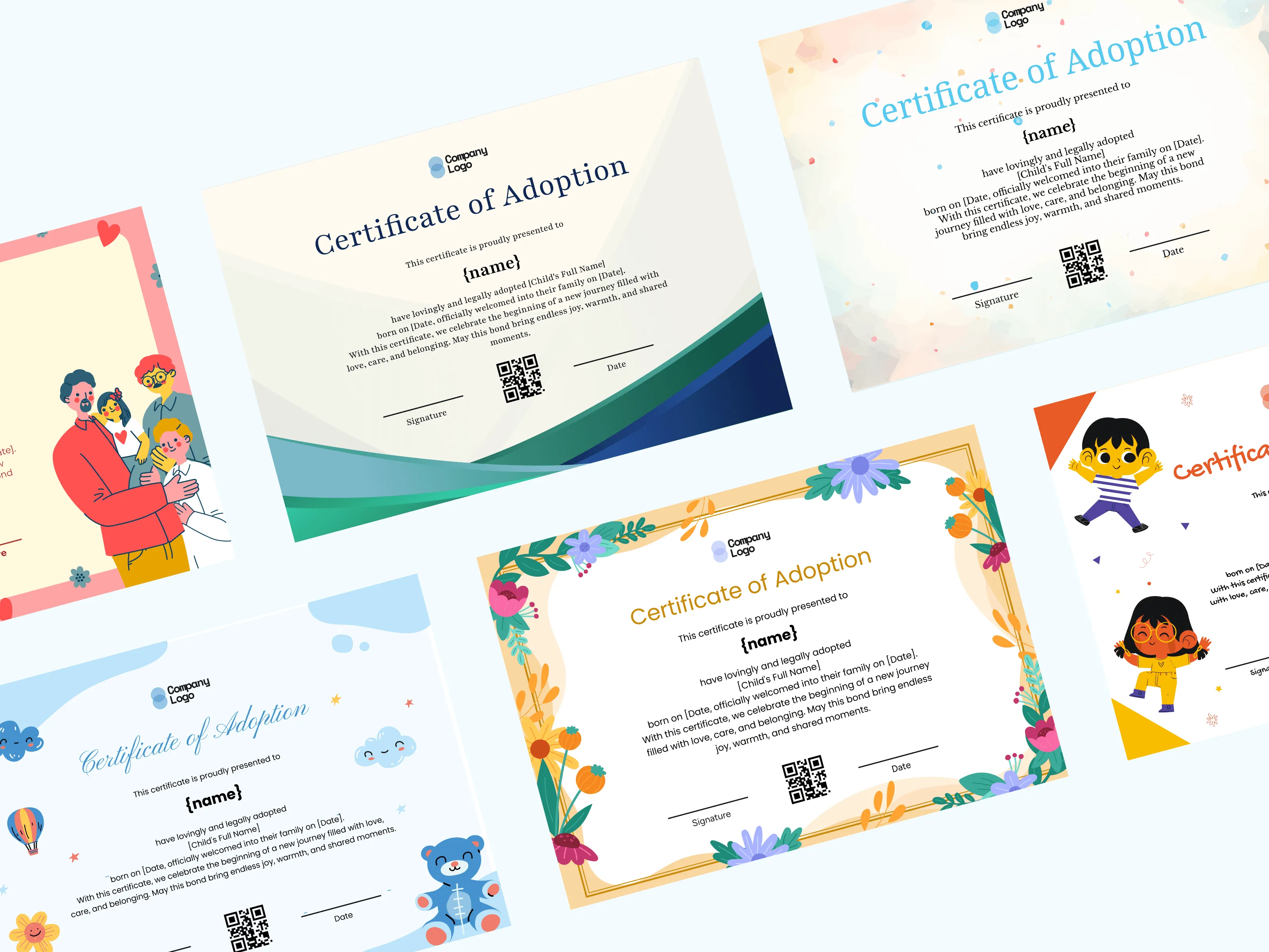 Printable Adoption Certificate Templates