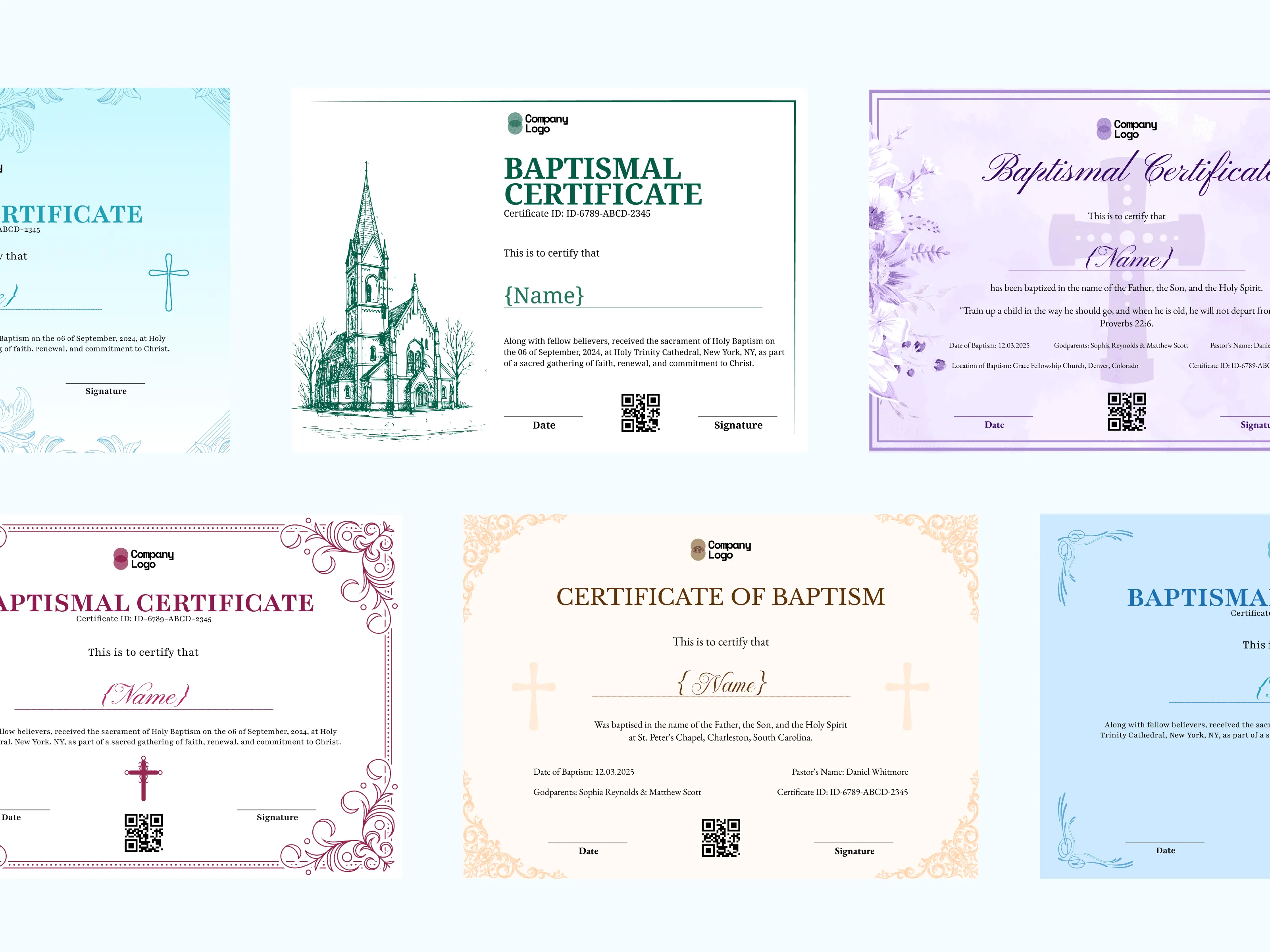 20+ Free Printable Baptism Certificate Templates