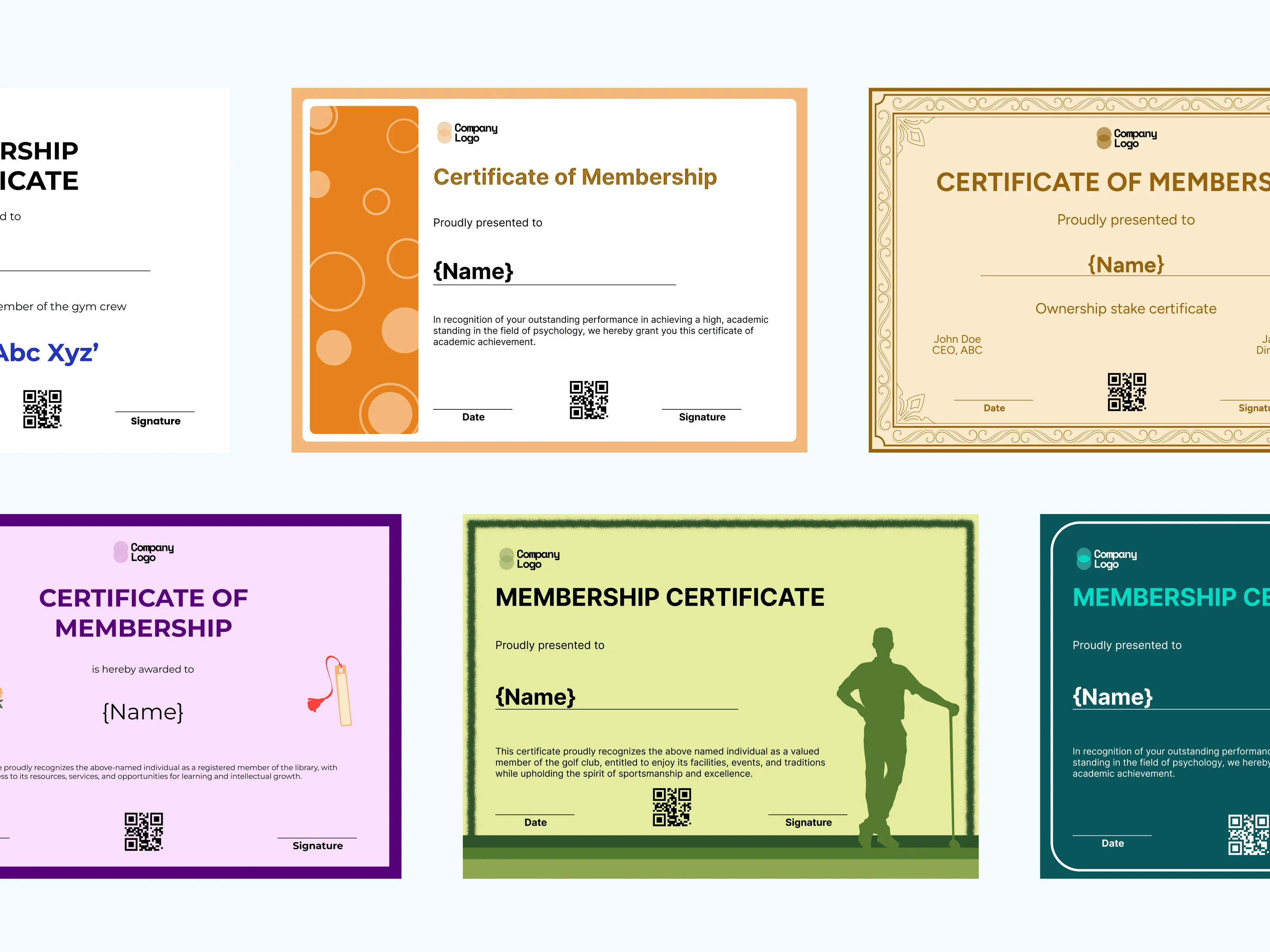20+ Free Membership Certificate Templates: Printable & Editable