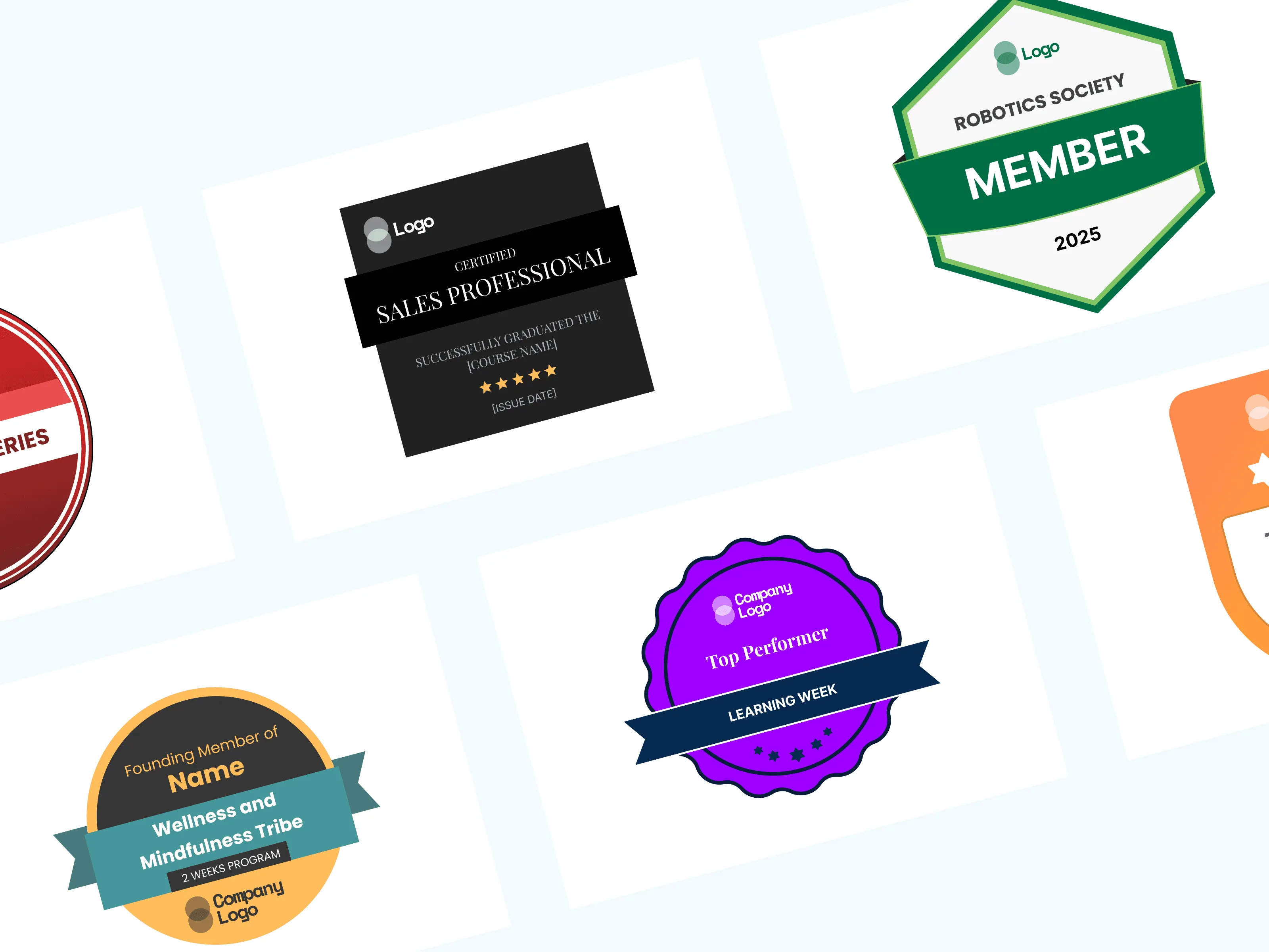 25 Free Digital Badge Templates Designed for Instant Customization