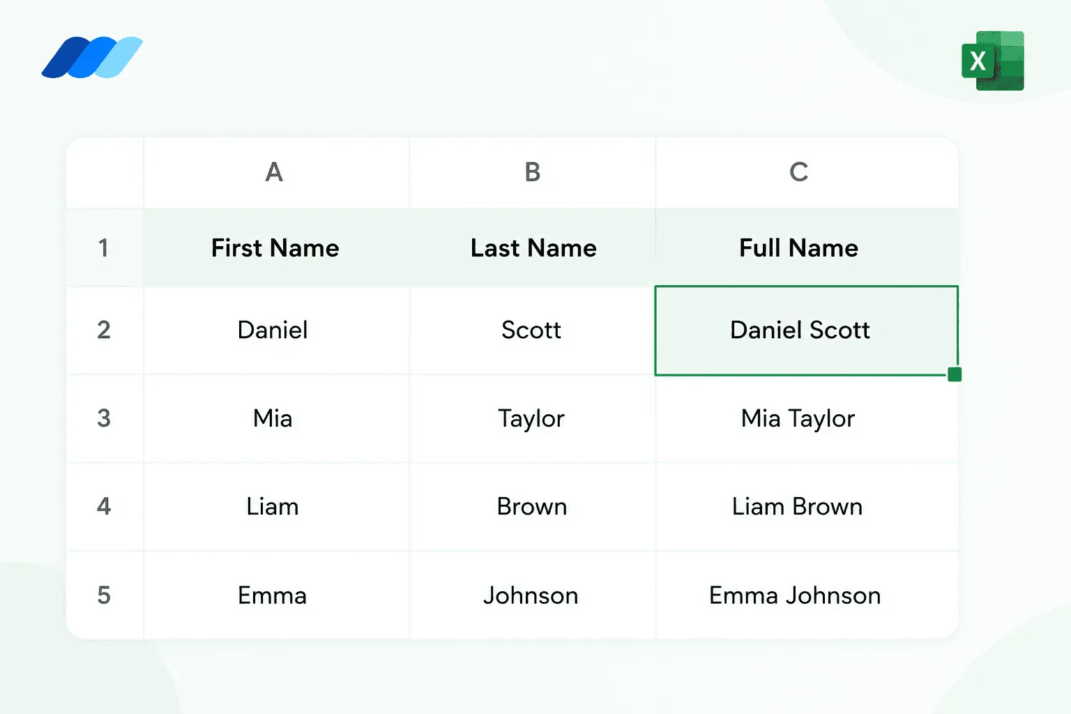 How to Combine First and Last Names in Excel (7 Methods)