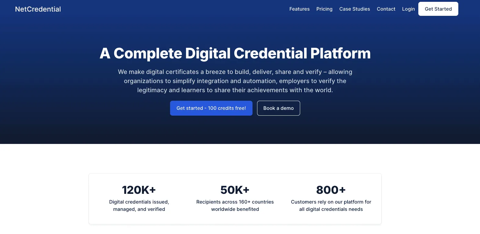 Netcredential Homepage