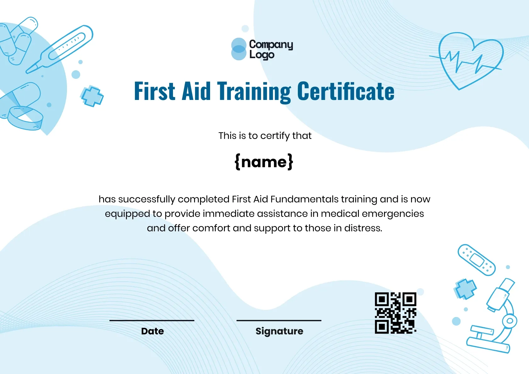Quality-Assured Safety Instruction Certificate Template