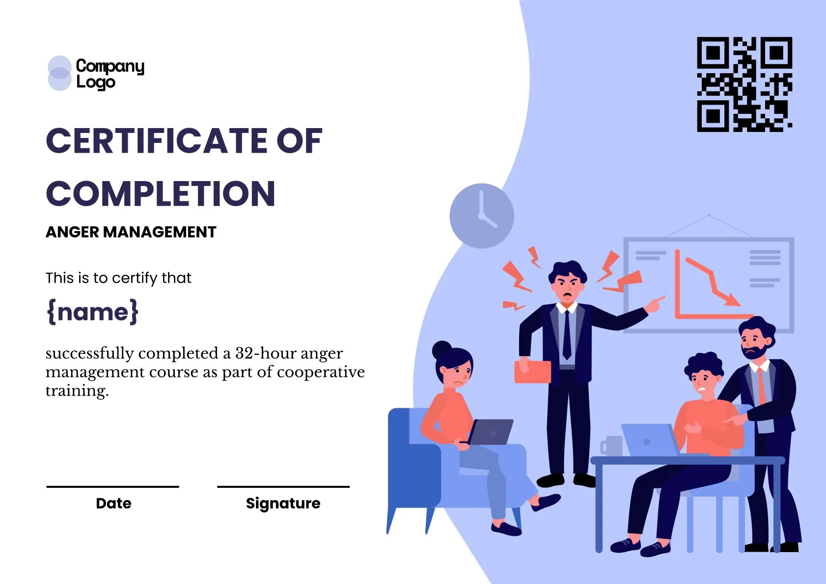 Recognized Emotional Regulation Certificate Template