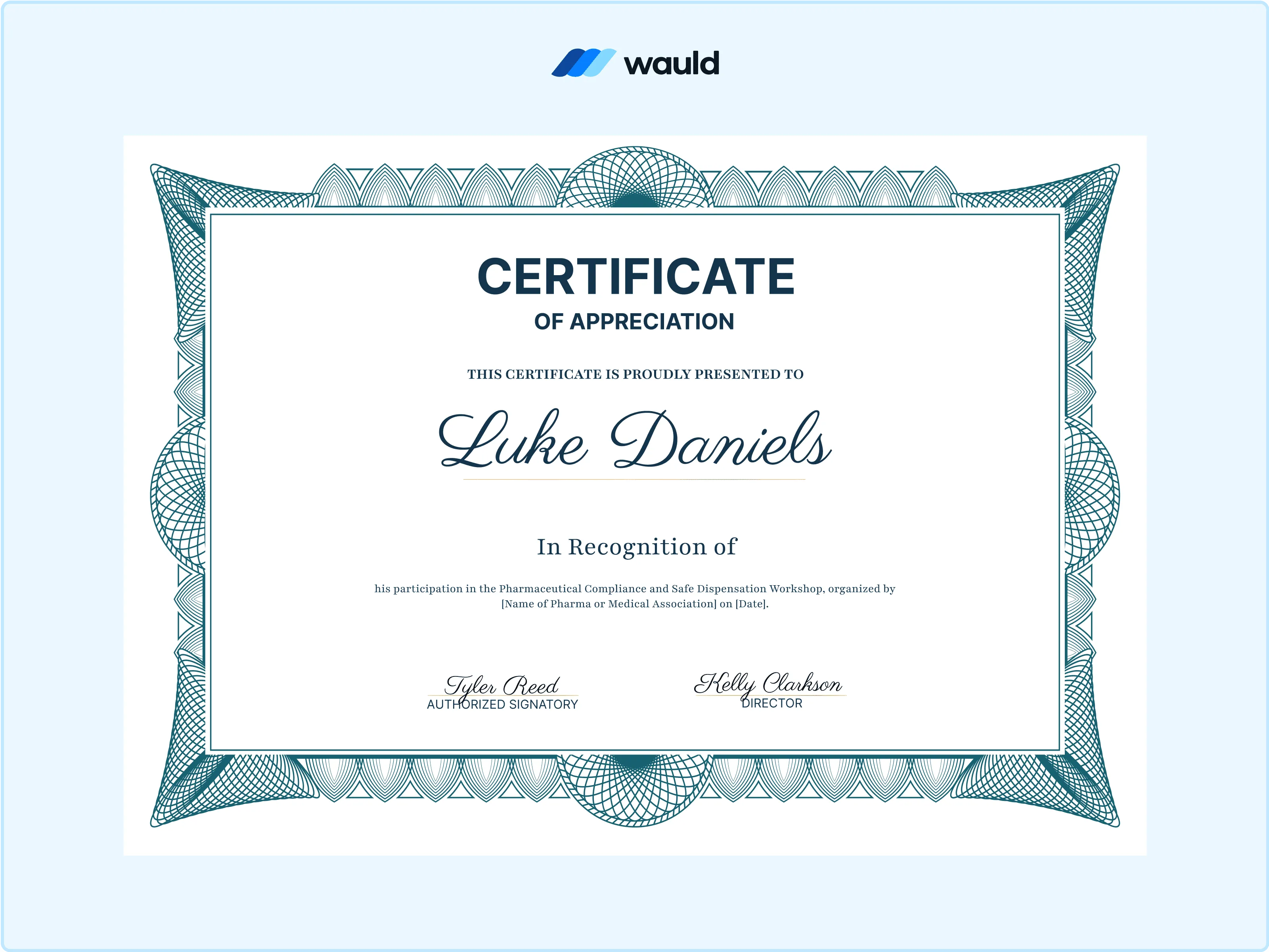 Wauld - Simple and Classic Medical Certificate Template