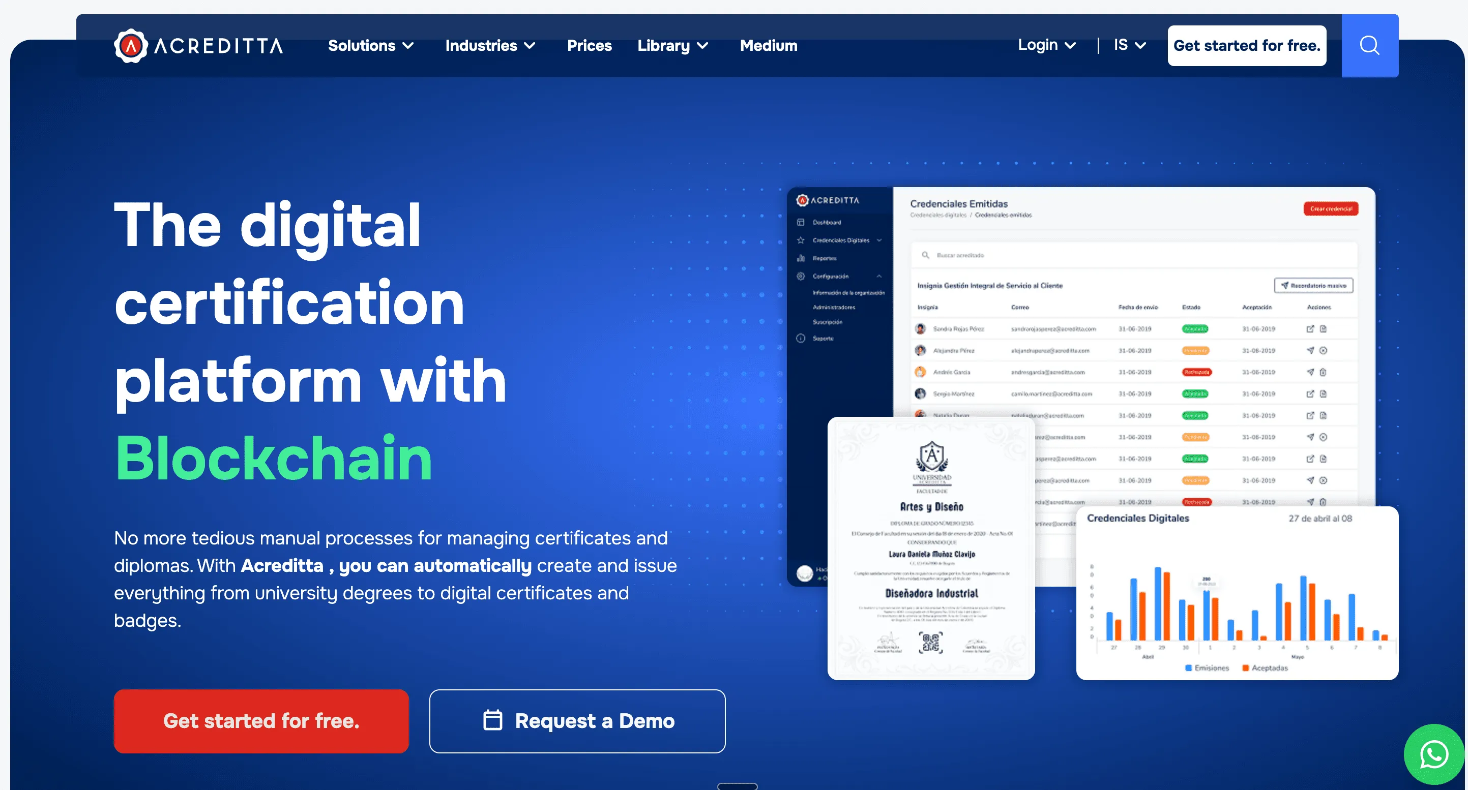 Acreditta Digital Certification Platform