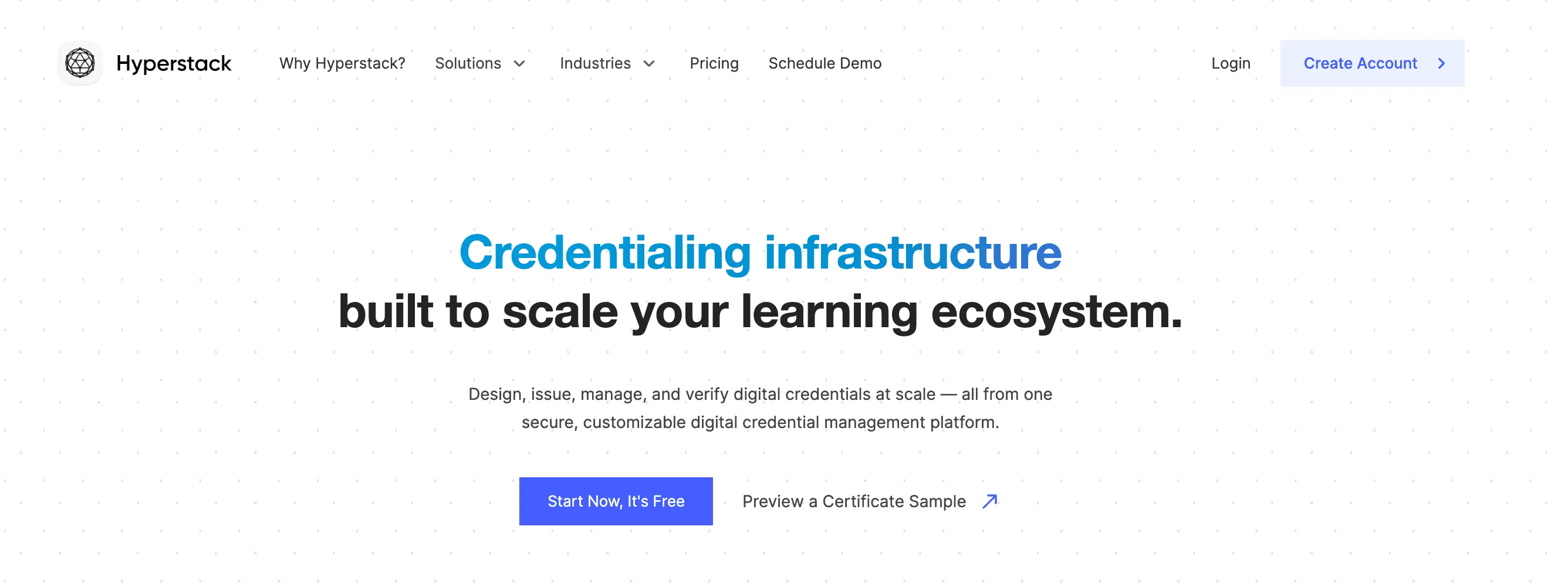 Hyperstack Credentialing Alternative