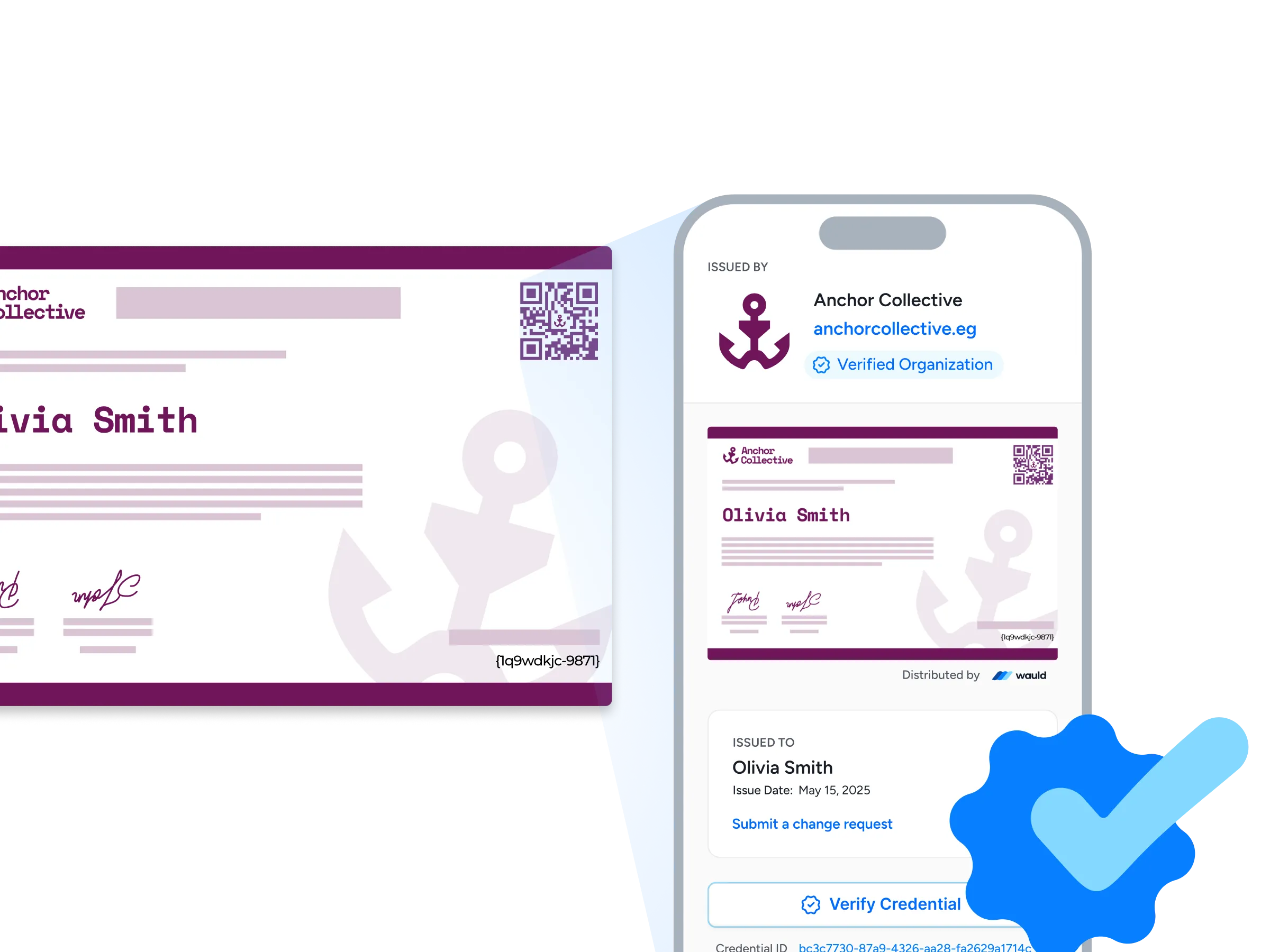 Built-in credential verification