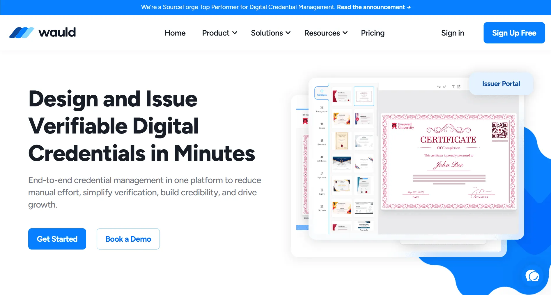 Wauld Home page