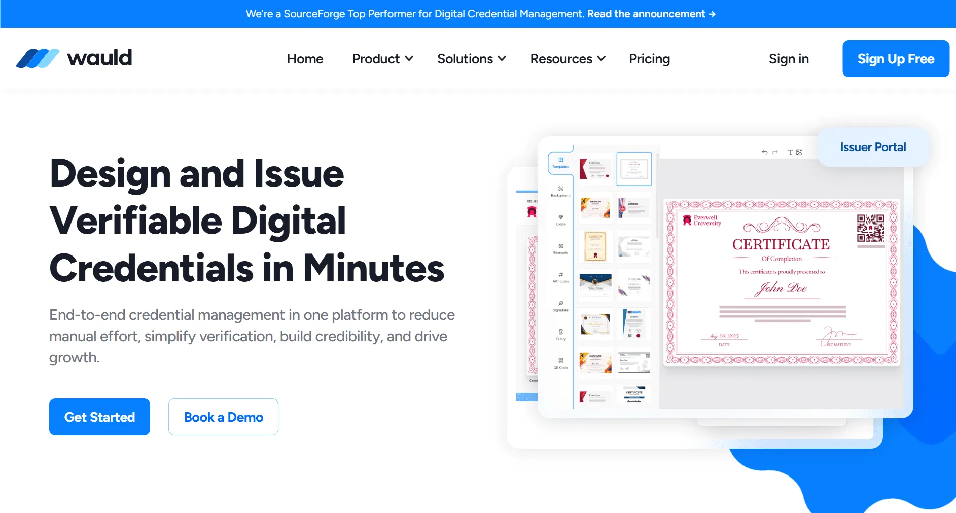 Wauld Home page