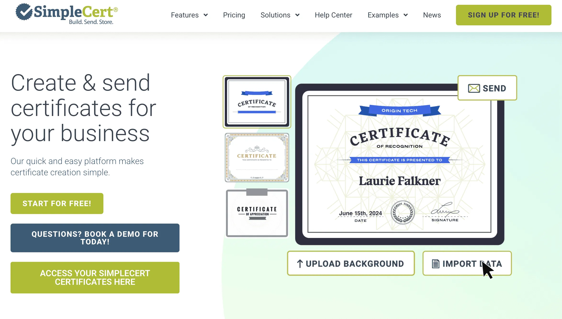 SimpleCert Credentialing